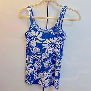 Lilly Pulitzer Seahorse Tank - Size Small - EUC